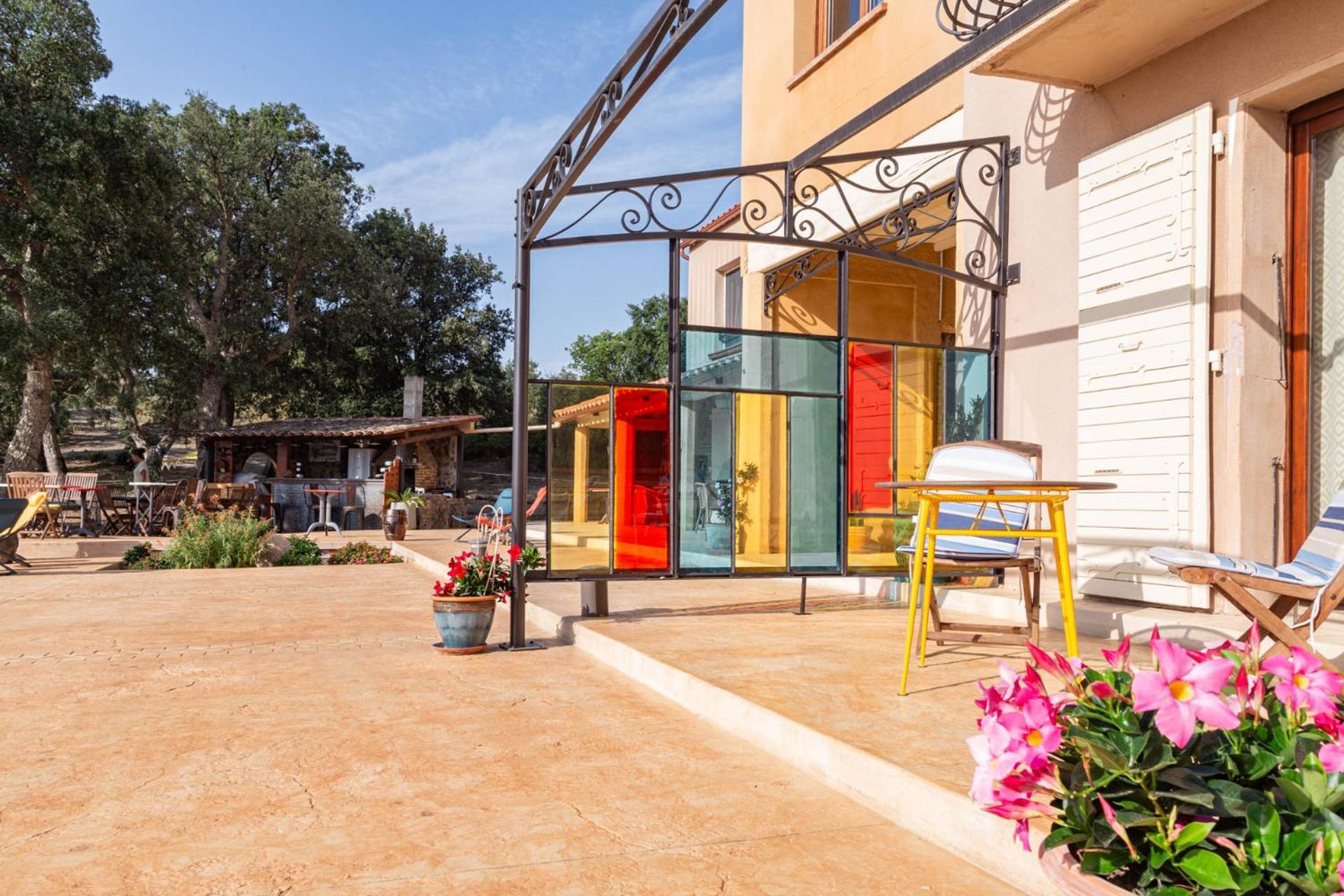 Bed and Breakfast Mas La Marchette Oms Esterno foto